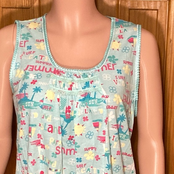 NWOT Vintage Secret Treasures Sleepwear Tank and Shorts Pajama Set Size XL 16/18 - Picture 6 of 14